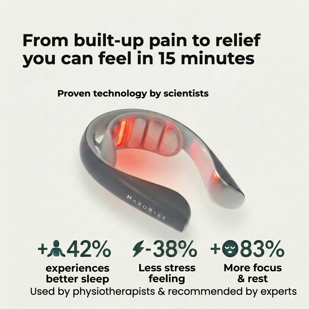 MaxoRize Professional X with red light therapy active